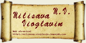 Milisava Vioglavin vizit kartica